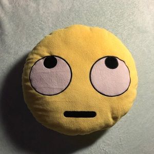 Eye roll emoji 🙄 decorative pillow